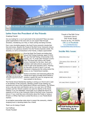 spring 2023 newsletter